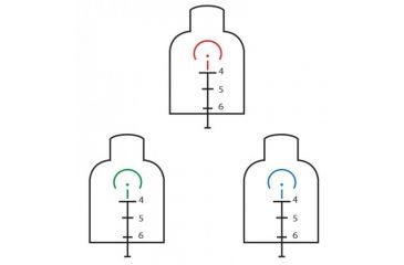 Image of Tacfire Illuminated Red/Green/Blue Horseshoe Reticle