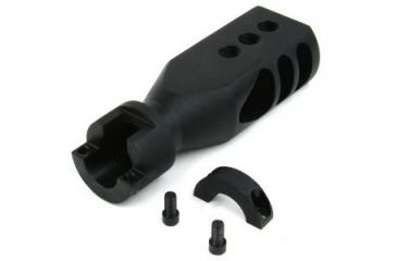 Image of Tacfire Mosin Nagant M44 Bolt-On Tanker Style Muzzle Brake/Steel, Black MZ4001
