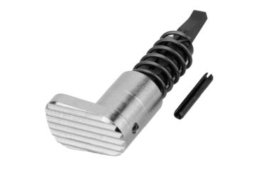 Image of TacFire Nickel Plated Teardrop Forward Assist, Black, MAR094TD-N