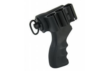 Image of Tacfire Remington 870 Shotgun Pistol Grip For 6-Position Stock w/5 Side 1in Shotgun Mag Tube Mount, Black, MSG015