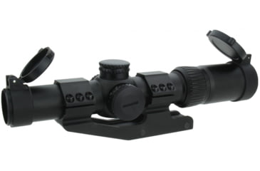 Image of TacFire SC1424-G2-D SC1424-G2 Black 1-4x 24mm Illuminated Red Dot Reticle