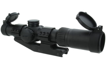 Image of TacFire SC1424-G2-D SC1424-G2 Black 1-4x 24mm Illuminated Red Dot Reticle