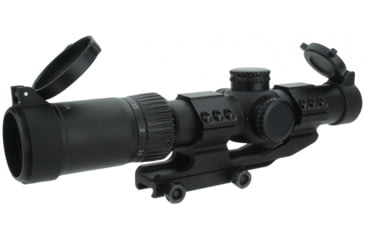 Image of TacFire SC1424-G2-D SC1424-G2 Black 1-4x 24mm Illuminated Red Dot Reticle