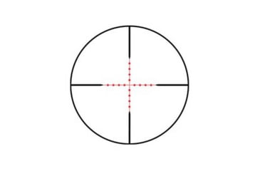 Image of TacFire SC1424-G2-M 1-4x24mm Rifle Scope, Red Mil-Dot Reticle, Black, SC1424G2M