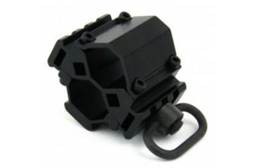 Image of Tacfire Shotgun Tri-Rail Barrel Mount With Push Button Swivel, Black MSG006