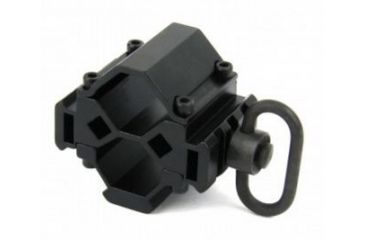 Image of Tacfire Shotgun Tri-Rail Barrel Mount With Push Button Swivel, Black MSG006