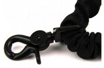 Image of Tacfire Single Point Double Bungee Rifle Sling/Snap-On Steel Clip, Black SL001B