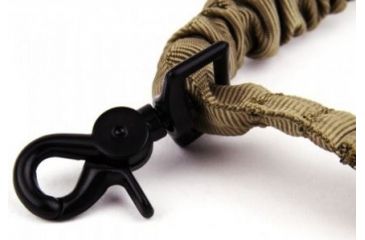Image of Tacfire Single Point Double Bungee Rifle Sling/Snap-On Steel Clip, Tan SL001T