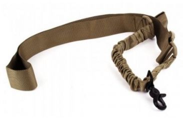 Image of Tacfire Single Point Double Bungee Rifle Sling/Snap-On Steel Clip, Tan SL001T