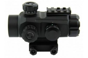 Image of Tacfire Tactical 1X35 Dual Ill. Red/Green Multi-Reticle Sight w/Top Accessory Rail, Black RD008