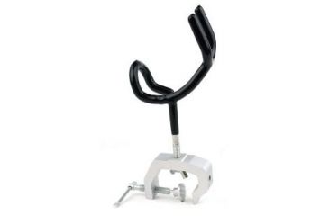 Image of Tacfire Universal Boat Deck Clamp-On Fishing Rod Holder/Aluminum, Heavy Duty, Silver FA001