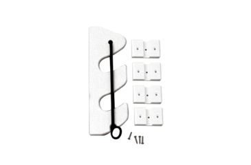 Image of TACO Marine 2-Rod Poly Bungee Rod Holder Rack - White 45928