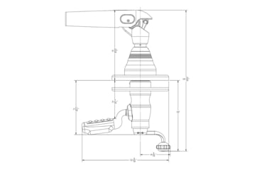 Image of TACO Marine Grand Slam Outrigger Mounts, Only Accepts CF-HD Poles, GS-500