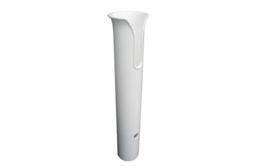 Image of TACO Marine Poly Thru-Bolt Rod Holder w/Mounting Holes - No Hardware - White 51824