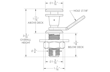 Image of TACO Marine Release Fender Lock Set, F16-0200-1