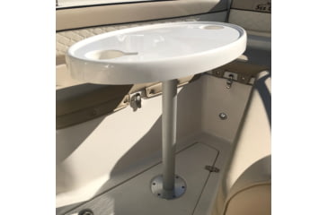 Image of TACO Marine Surface-Mount Pedestal Table Base For 3in Post 8.625in Base, Z10-4080BLY76MM