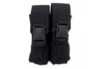 Image of Tacprogear Double Flashbang Pouch, Black, Black P-DFLBG1-BK
