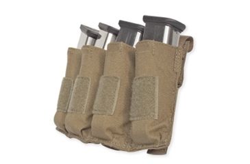 Image of Tacprogear Quad Pistol Mag Pouch w/ Griptite, Coyote Tan, Coyote P-QPGT1-CT