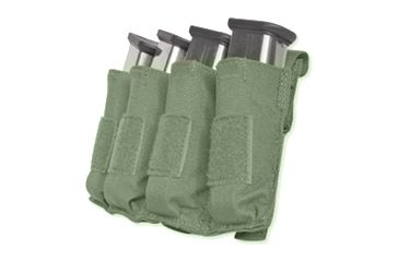 Image of Tacprogear Quad Pistol Mag Pouch w/ Griptite, Olive Drab Green, Olive Drab Green P-QPGT1-OD