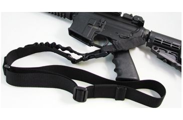 Image of Tacprogear Single-Point Sling with Removable Elastic Clip, Black S-SPS1