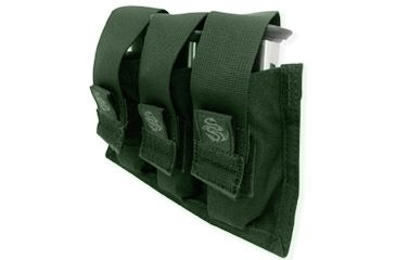 Image of Tacprogear Triple Pistol Mag Pouch w/ Griptite, Olive Drab Green, Olive Drab Green P-TPGT1-OD