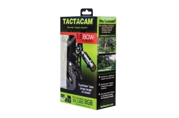 Image of Tactacam 3.0 Bow Hunting Action Camera w/ Flat Black Stabilizer, Black TA-3-BOW