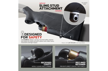 Image of TactaLoad TLFL5-R8712 Flash-5 Gunstock Black Synthetic Fixed With Storage Compar