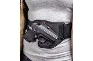 Image of Tactica Belly Band Holster, SIG Sauer P320 Carry 9mm,  SIG Sauer P320 Compact, Left, Large, Black, tt-BB-0692-LH-L