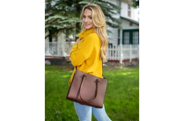 Image of Tactica Compact Concealed Carry Handbag, Brown, TT-PR-M0160-BR-D