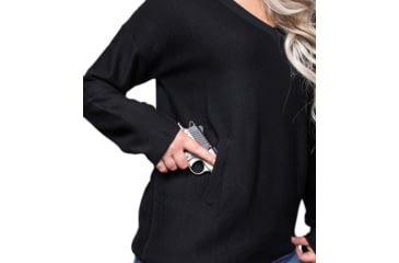 Image of Tactica Cozy Concealement Cashmere Sweater - Womens, Black, Small, TTSWTR2018C041801SDBKS