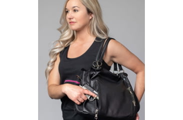 Image of Tactica Executive Concealed Carry Gun Purse, Black, 00193858013428