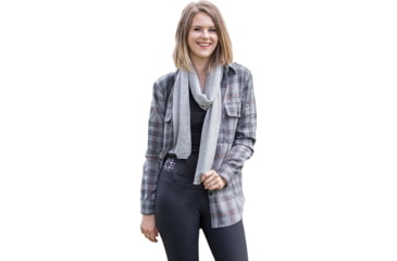 Image of Tactica Proud To Protect Plaid Flannel Shirt, Grey, Small, TT-SHR-AW18M406013-GY-S