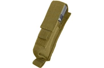 Image of Tactical Assault Gear MOLLE 2 Battery Flashlight Pouch, Coyote Tan 812112