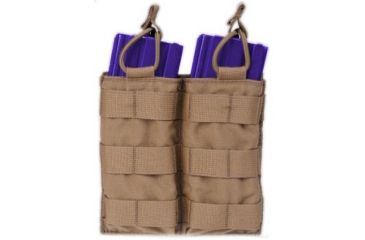 Image of Tactical Assault Gear MOLLE Double Shingle 2 Magazine Pouch, Coyote Tan 816371