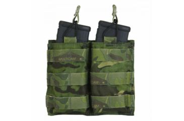 Image of Tactical Assault Gear MOLLE Double Shingle Mag (2) Pouch, Mc Tropic 835985