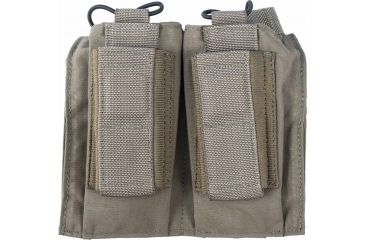Image of Tactical Assault Gear MOLLE Shingle/Pistol Enhanced 2 Magazine Pouch, Ranger Green 812210