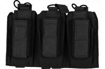Image of Tactical Assault Gear MOLLE Shingle/Pistol Enhanced 3 Magazine Pouch, Black 812213