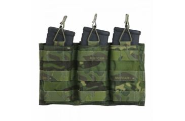 Image of Tactical Assault Gear MOLLE Triple Shingle with Bungee - Tactical Pouches, Mc Tropic 835990