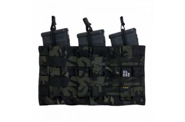 Image of Tactical Assault Gear TAG MOLLE Shingle-Pistol Enhanced 3 Mag Pouch, Mc Black 835993