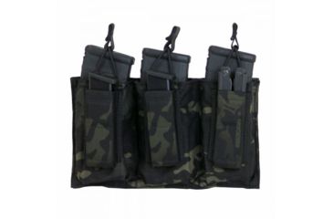 Image of Tactical Assault Gear TAG MOLLE Shingle-Pistol Enhanced 3 Mag Pouch, Mc Black 835993