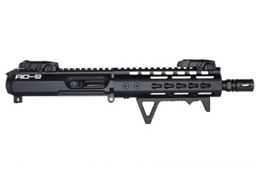 Image of Tactical Edge RD-9 9mm Billet Side-Charging Complete 8.3 in Upper Receiver, 7 in Keymod Rail, Modular BCG, Flip Up Sights, Black 856358007976