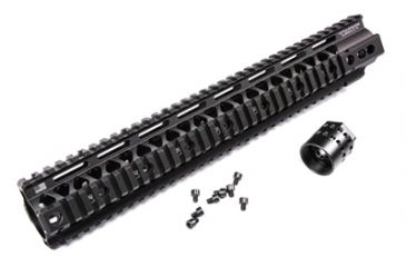Image of Tactical Edge WARFIGHTER 15 inch Rail System Quadrail WRS-15, Black 856358007297