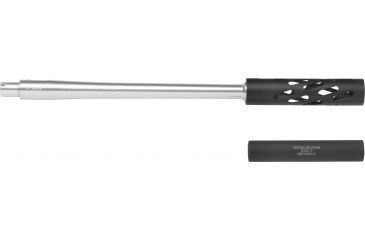 Image of Tactical Solutions 77/22 SBX Barrel Upgrade for the Ruger 77/22, Silver w/ Matte Black Shroud SBX 77-11