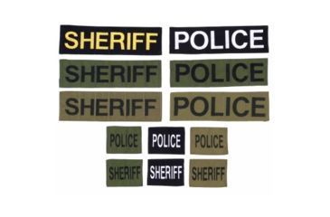 Image of Tactical Tailor Sheriff ID Badge, Black/Coyote Brown, 3x4, 78212-14