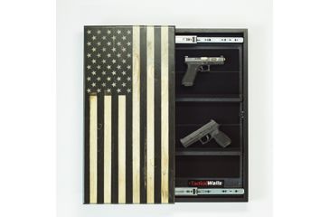 Image of Tactical Walls FoV x TW Concealment Flag, Black and White, 16.5W x 32H x 3D, SSFOVTWSD