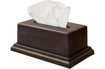Image of Tactical Walls Issue Box for Tissues, Black Wood Grain, IBXBKG, EDEMO1