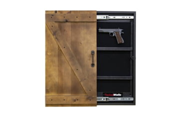 Image of Tactical Walls Mini Barn Door Concealment, Dutch Walnut, BARNDW