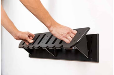 Image of Tactical Walls ModWall Multi-Gun Rack, Black, MWMGRAK