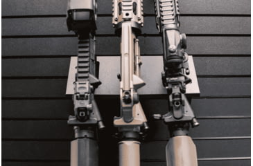 Image of Tactical Walls ModWall Multi-Rifle Hangers, Black, MWMRH