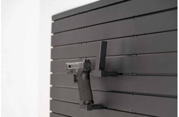 Image of Tactical Walls ModWall Single Stack Hanger, Right Facing, Black, MWSS9R